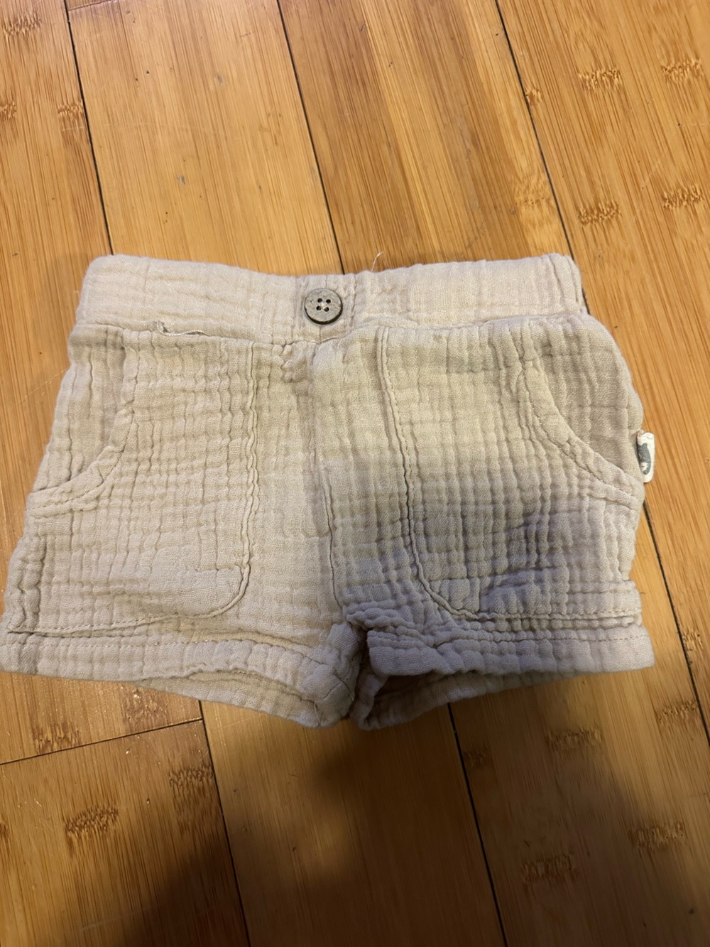 Rabbit + Bear Gauzy Cotton Shorts- Size 6-9M